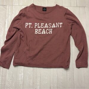 Valani 'PT. PLEASANT BEACH' Print 100% cotton sweater